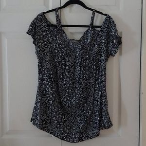 Denver Hayes Cutout Shoulder Blouse